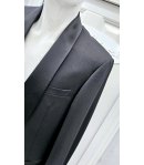 giacca Uomo Modello Tait, Nera, Qualità 100% Tasmania, Marca Pierre Cardine