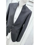 giacca Uomo, Nera, Qualità Lana Wool e Viscosa, Marca Carlo Pignatelli