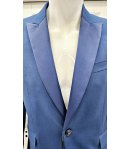 giacca Uomo, Bluette, Qualità Lana Wool e Viscosa, Marca Carlo Pignatelli