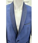 Giacca Uomo, Bluette, Qualità Lana Wool E Viscosa, Marca Magnani