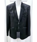 Giacca Uomo, Nera Lucida, Qualità Lana Wool Fredda E Viscosa, Marca Carlo Pignatelli