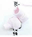 Coordinato Per Neonata, Colore Rosa, Qualità Filo Di Cotone Estivo, Marca Teneri E Belli