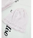Coordinato Per Neonata, Colore Rosa, Qualità Filo Di Cotone Estivo, Marca Teneri E Belli