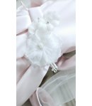 abitino Battesimale Per Femminuccia, Rosa, Qualità Viscosa e Raso, Marca Nazareno Gabrielli
