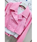 Completino Bimba, Rosa, Qualità Cotone Elasticizzato, Marca Kitty