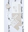 Coordinato Per Neonato, Bianco E Panna, Qualità Filo Di Cotone, Marca Teneri E Belli