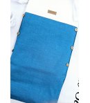 Coordinato Per Neonato, Color Ottanio E bianco, Qualità Cotone, Marca Hophopla