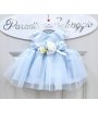 Abitino Baby, Turchese, Qualità Viscosa e Poliestere, Marca Mini Kids