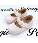 Scarpa Bambolina, Rosa, Qualità Ecopelle, Marca Giardino d'oro
