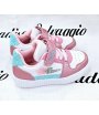 Sneekers Bimba, Colore Bianca Rosa E Turchese, Qualità Ecopelle E Glitter, Marca Giadino D'Oro