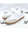 Sneakers Bimbo, Colore Bianco E Beige, Qualità Ecopelle, Marca Bacio Bacio