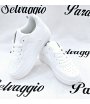 Sneakers Bimbo, Colore Bianco, Qualità Ecopelle, Marca sixs