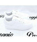 Sneakers Bimbo, Colore Bianco, Qualità Ecopelle, Marca sixs