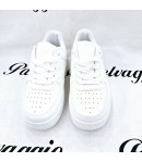 Sneakers Bimbo, Colore Bianco, Qualità Ecopelle, Marca sixs