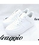 Sneakers Bimbo, Colore Bianco, Qualità Ecopelle, Marca sixs