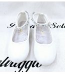 Ballerina Cerimonia Bimba E Teenagers, Colore Bianco, Qualità Ecopelle E Strass, Marca Giardino D'Oro