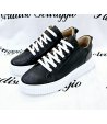 Sneakers Uomo, Colore nero, Qualità Pelle, Marca Manfredi