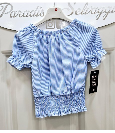 maglia Bimba E Teenagers, Colore Bianca E Celeste, Qualità Poliviscon, Marca New Collezione