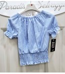 maglia Bimba E Teenagers, Colore Bianca E Celeste, Qualità Poliviscon, Marca New Collezione