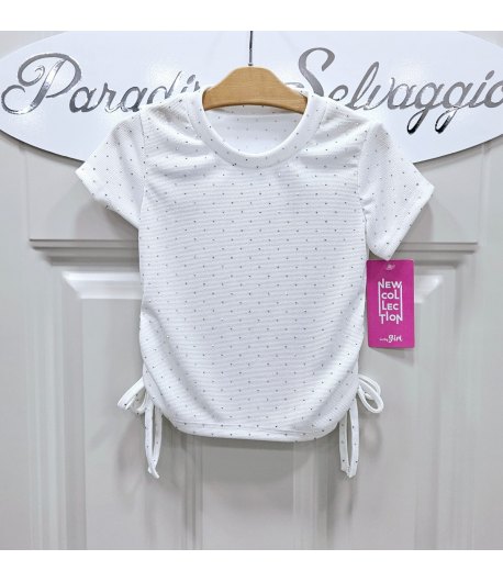 maglia Bimba E Teenagers, Colore Bianco, Qualità Poliviscon, Marca New Collezione