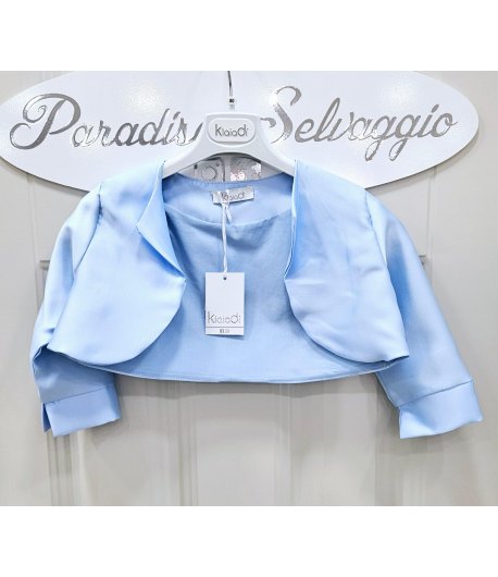 Coprispalle Bimba E Teenagers, Colore Celeste Polvere, Qualità Cotone E Poliestere Semi Lucido, Marca Klaidi