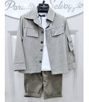 Completo Bimbo E Junior , Colore Verdino, Qualità Cotone E Viscosa, Marca Nazareno Gabrielli