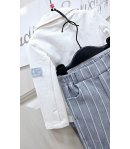 Completo Baby Casual , Colore bianco E Celeste, Qualità Cotone, Marca Nazareno Gabrielli
