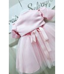 Abitino Baby , Colore Rosa Confetto, Qualità Poliviscon, Marca Ciao Bimba