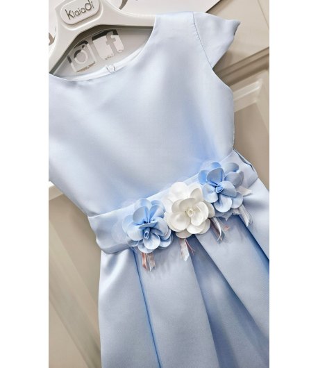 Abito Bimba E Tineegers , Colore Celeste Polvere, Qualità Poliviscon, Marca Klaiadi