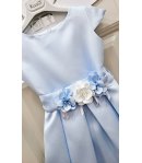 Abito Bimba E Tineegers , Colore Celeste Polvere, Qualità Poliviscon, Marca Klaiadi