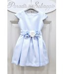 Abito Bimba E Tineegers , Colore Celeste Polvere, Qualità Poliviscon, Marca Klaiadi