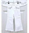 Jeans Bimba E Teenagers , Colore Bianco, Qualità Cotone Elasticizzato, Marca Lolli