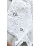 Short Bimba E Teenagers , Colore Bianco, Qualità Cotone Elasticizzato, Marca Lolli