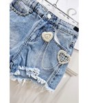 Short Bimba E Teenagers , Colore Jeans, Qualità Cotone Elasticizzato, Marca Lolli