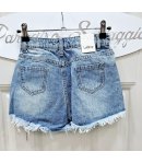 Short Bimba E Teenagers , Colore Jeans, Qualità Cotone Elasticizzato, Marca Lolli