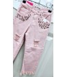 Jeans Bimba E Teenagers , Colore Rosa, Qualità Cotone Elasticizzato, Marca Miss Bellina