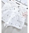 Short Bimba E Teenagers , Colore Bianco, Qualità Cotone Elasticizzato, Marca miss Bellina