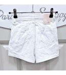 Short Bimba E Teenagers , Colore Bianco, Qualità Cotone Elasticizzato, Marca miss Bellina