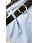 Short Bimba E Teenagers , Colore Celeste, Qualità Cotone Elasticizzato, Marca New Collection