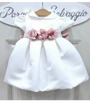Abitino Baby Cerimonia E Battesimo , Colore Bianco, Qualità Cotone Poliestere E Cotone, Marca Klaiadi
