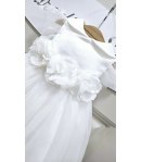 Abitino Baby Cerimonia E Battesimo , Colore Bianco, Qualità Viscosa E Cotone, Marca Klaiadi