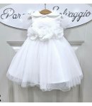 Abitino Baby Cerimonia E Battesimo , Colore Bianco, Qualità Viscosa E Cotone, Marca Klaiadi
