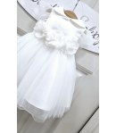 Abitino Baby Cerimonia E Battesimo , Colore Bianco, Qualità Viscosa E Cotone, Marca Klaiadi