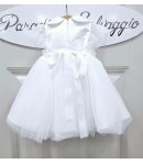 Abitino Baby Cerimonia E Battesimo , Colore Bianco, Qualità Viscosa E Cotone, Marca Klaiadi