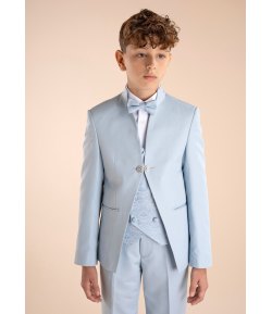 Completo Cerimonia Principesco Bambino e Ragazzo Celeste, 5 Pezzi, Marca Nazareno Gabrielli