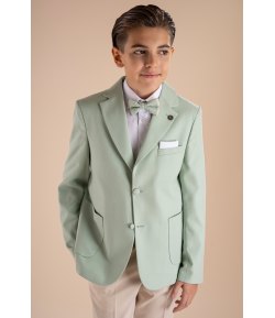Completo Cerimonia Bambino e Ragazzo Verde Salvia e Beige, Marca Nazareno Gabrielli