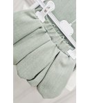Completino Bimba Neonata Verde Salvia 4 Pezzi con Gilet Fiore, Maglia Cotone, Gonna a Palloncino e Borsetta, Ciao Bimba