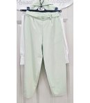 Completo Bambina Ragazza Verde Acqua con Gilet Gioiello, Camicia Cotone, Cravatta con Spilla e Pantalone Balloon, Sisters