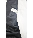 Giacca Uomo Cerimonia Nera con Collo Coreano e Strass Neri con Bottone Gioiello Elegante, Carlo Pignatelli