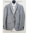 Abito Uomo Elegante Grigio Chiaro Melange in Lana Fredda 4 Stagioni con Giacca Due Bottoni e Pantalone Classico, Manfredi